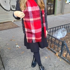 Red Cashmere Scarf Ladies